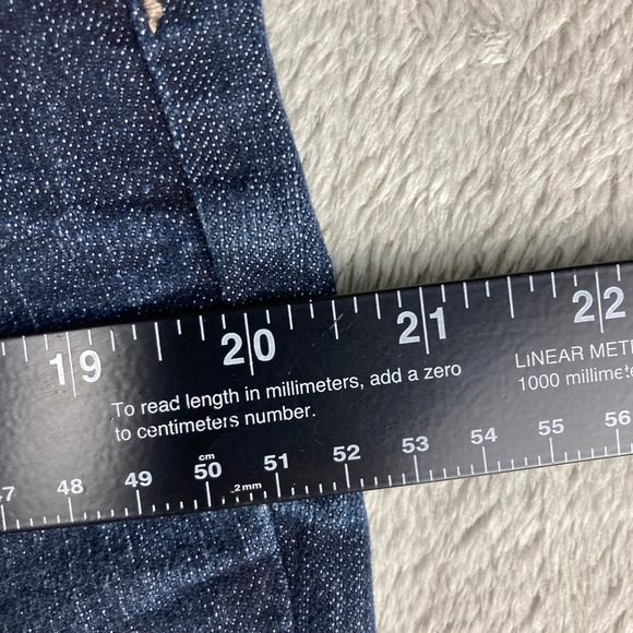 ana A New Approach Jeans Womens Size 10 Bootcut Dark Wash Flap Pockets Stretch - Picture 9 of 16